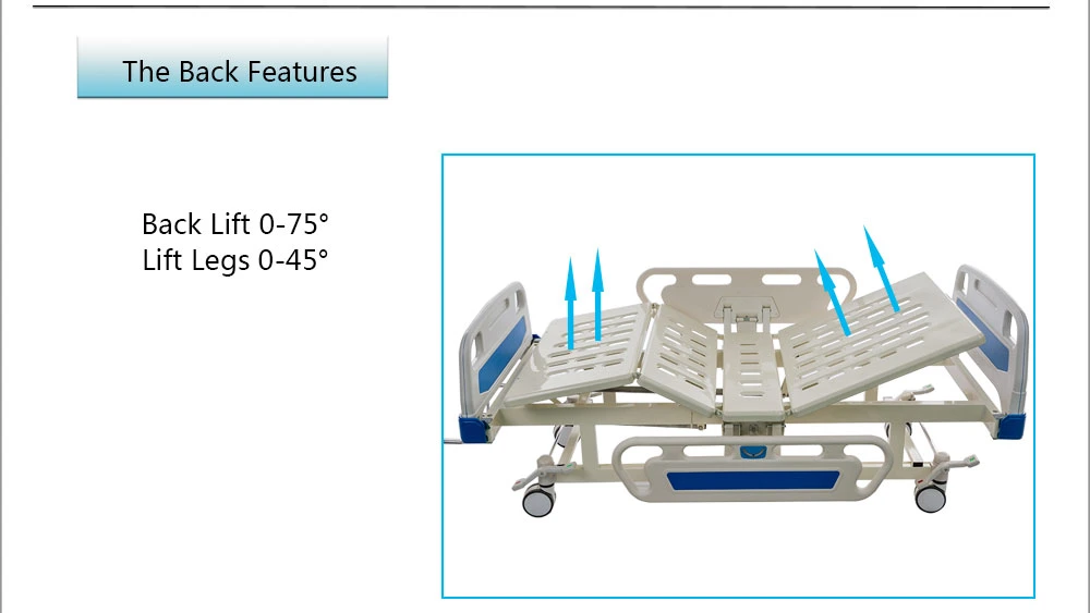 Bc02-3 Medical Furniture Comfortable Hospital Patient Cot for Nursing Care