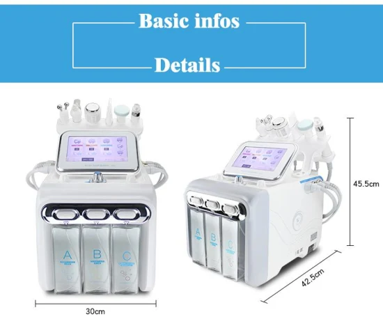 Máquina de limpeza facial Hydrafacial H2O2 Máquina de beleza facial com água Hidrafacial Microdermoabrasão Hydro Skin Care Beauty Machine