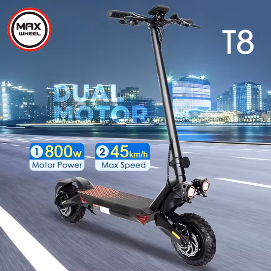 Scooter elétrico dobrável com pneu gordo e auto-balanceado